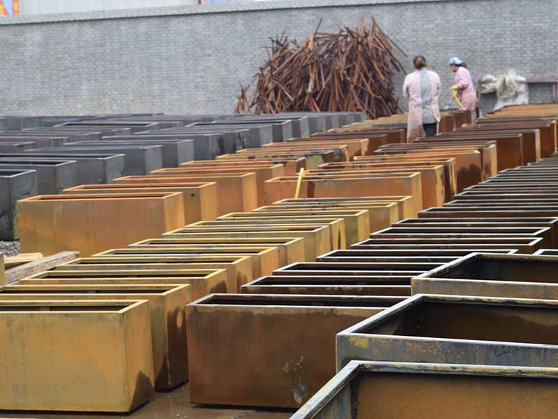 <h3>Corten Steel Planters - Rusted Weathered Steel | Flora Select</h3>
